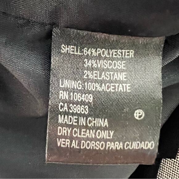 Antonio Melani black and gray plaid business casual sheet dress size 8 B119 - Picture 3 of 4